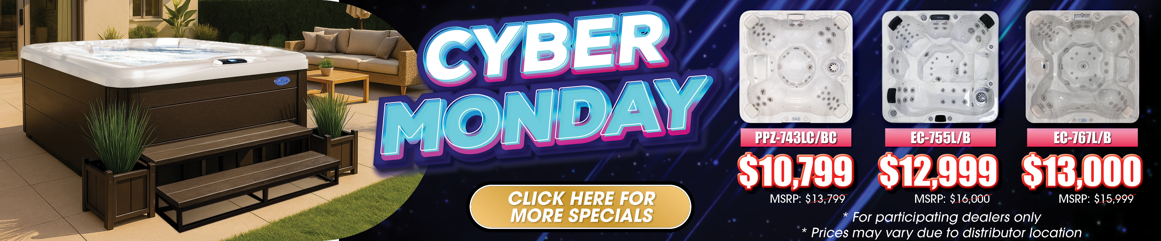 Calspas hot tub being used in a family setting - Jay