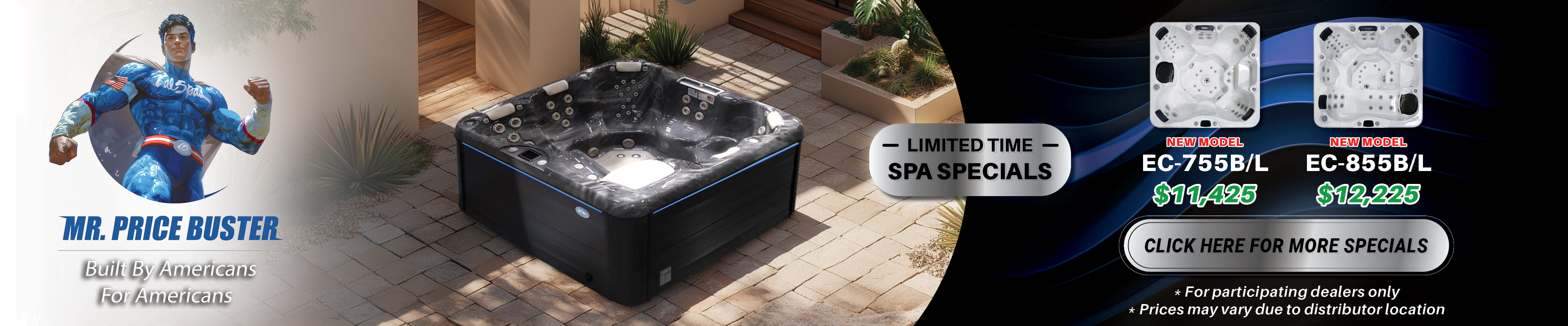 Calspas hot tub being used in a family setting - Jay